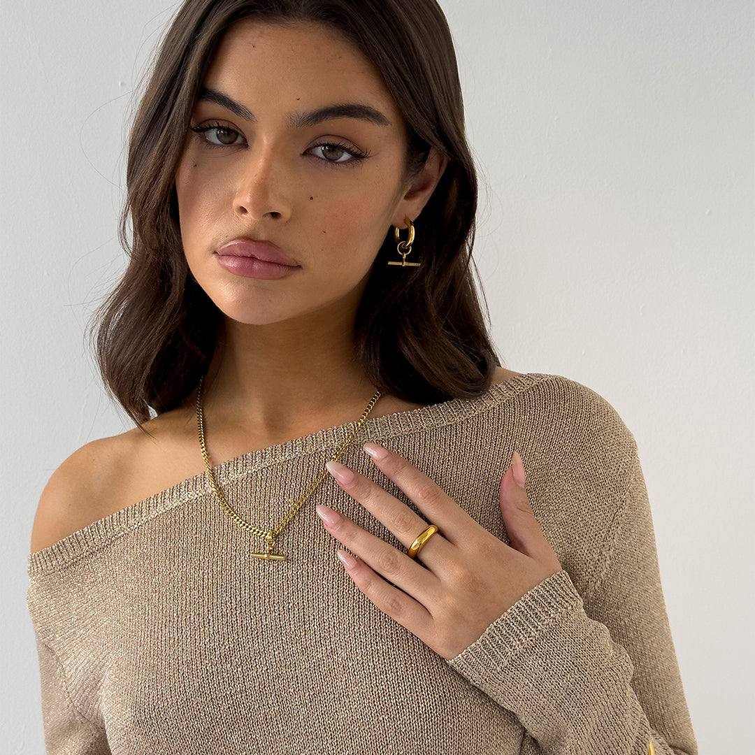 CURVE RING GOLD