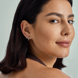 Gold Double Hoops