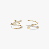 X Cross Double Hoops