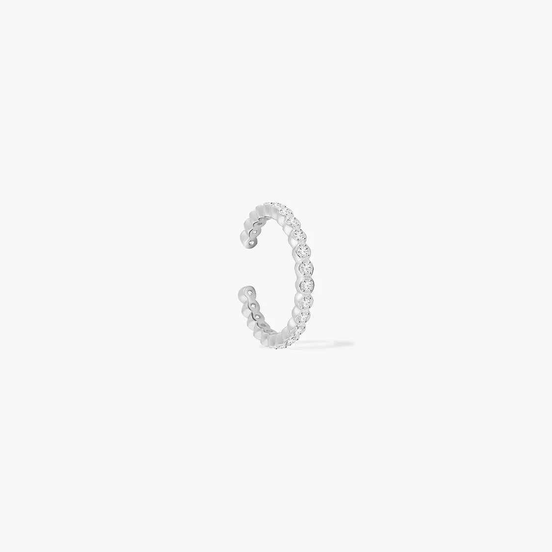 Bezel Sapphire Ear Cuff