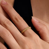 Duo Beaded Ring
