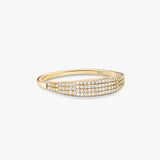 Pave Sapphire Signet Ring