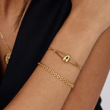 Bubble Initial Bracelet