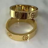 Julia Classic Stainless Steel Cross Rings for Women
