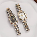 Aisleen Square Dial Steel Strip Quartz Watch - Stylish, Durable Timepiece