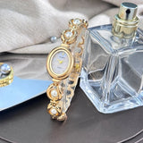 Aubrielle Women's Watch - Elegant Quartz Timepiece with Rhinestone Dial and Silky Texture for Ladies