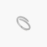 Lydia Twirl Pavé Ring